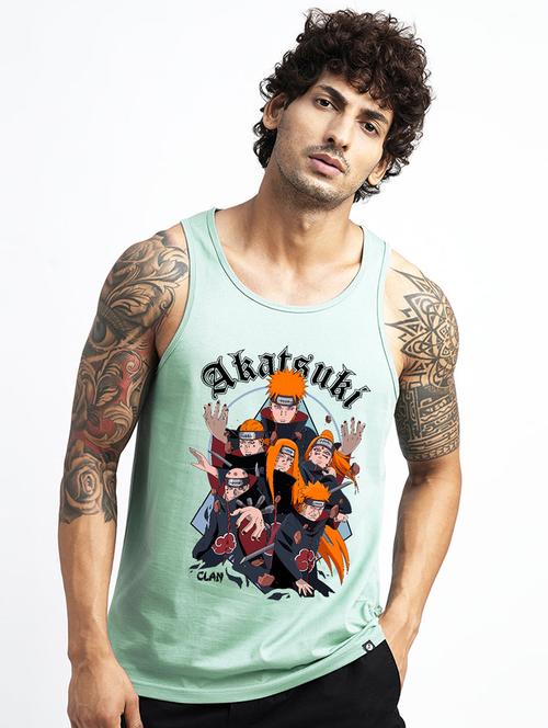 men graphic printed cotton vest - 21093129 - Very Small Image - 1