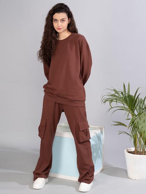 women solid top and bottom co-ords - 21093149 - Very Small Image - 1