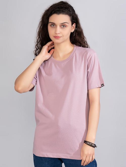 women round neck solid t-shirt - 21093297 - Very Small Image - 1