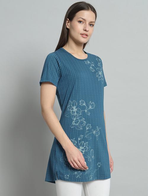 women round neck printed tee - 21093633 - Very Small Image - 1