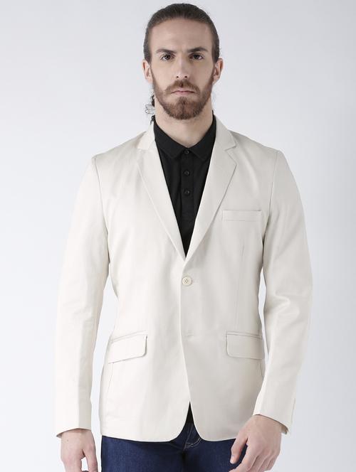 men solid single breasted casual blazer - 21093924 - Very Small Image - 1