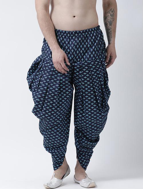 men mid rise printed dhoti - 21093977 - Very Small Image - 1