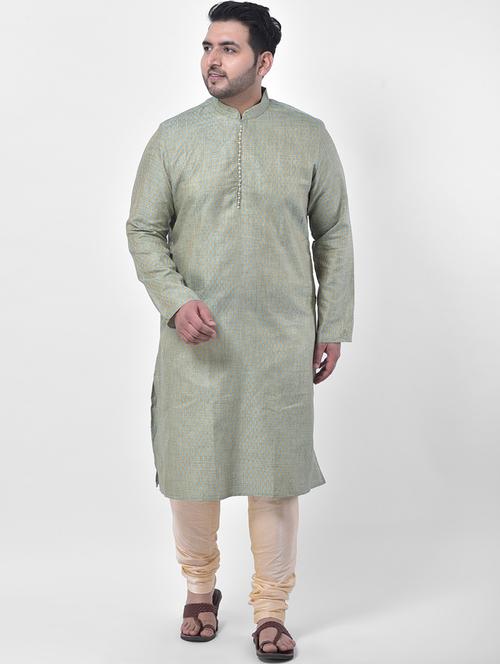 men long sleeve kurta churidar set - 21093980 - Very Small Image - 1