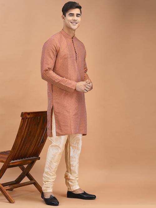 men long sleeve kurta churidar set - 21094161 - Very Small Image - 1