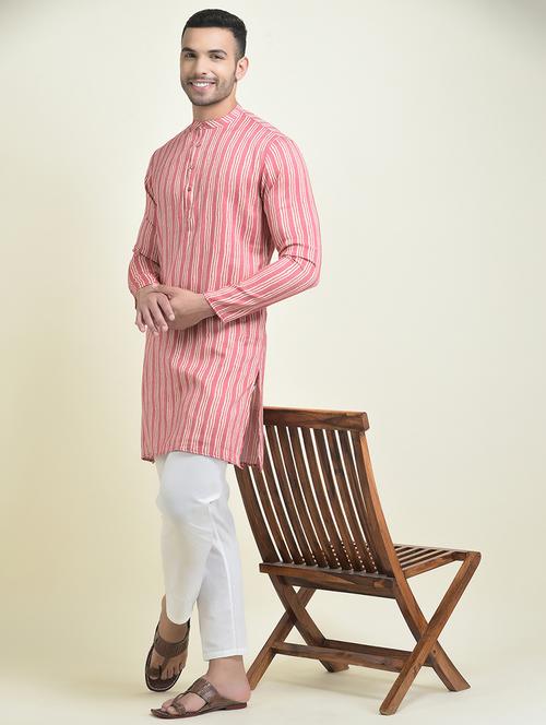 men long sleeved kurta pyjama set - 21094276 - Very Small Image - 1