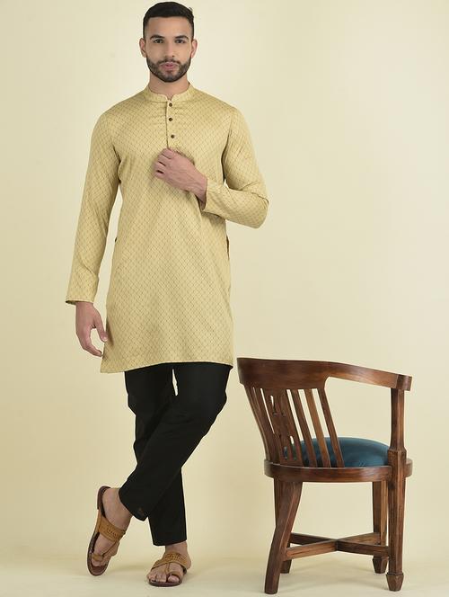 men long sleeve kurta pyjama set - 21094350 - Very Small Image - 1