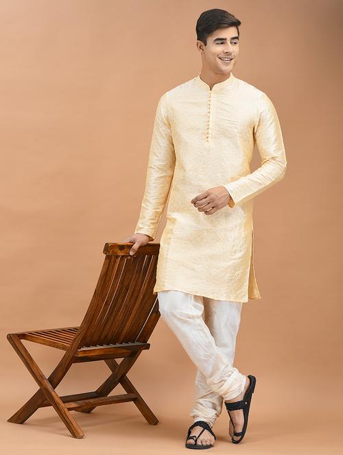 men long sleeve kurta churidar set - 21094395 - Very Small Image - 1