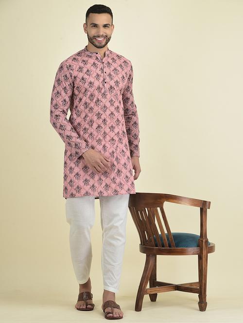 pink georgette kurta pyjama ethnic wear set - 21094609 - Very Small Image - 1