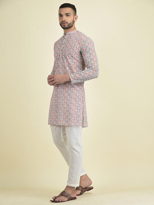 multi georgette kurta pyjama ethnic wear set - 21094616 - Very Small Image - 1
