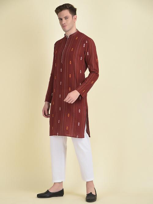 men self design kurta pyjama set - 21094776 - Very Small Image - 1