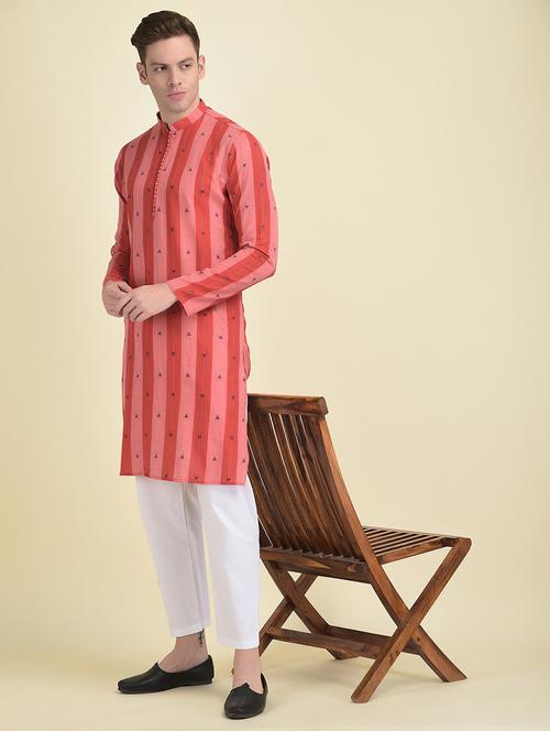 men long sleeved kurta pyjama set - 21094785 - Very Small Image - 1