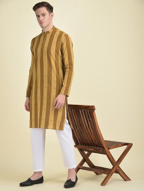 men striped kurta pyjama set - 21094787 - Very Small Image - 1