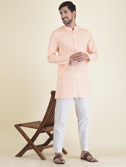 men long sleeve kurta pyjama set - 21094848 - Very Small Image - 1