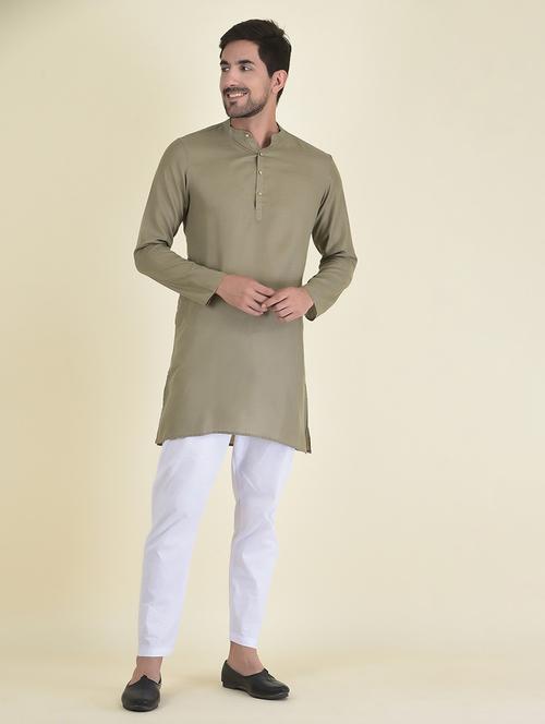 men long sleeved kurta pyjama set - 21094928 - Very Small Image - 1