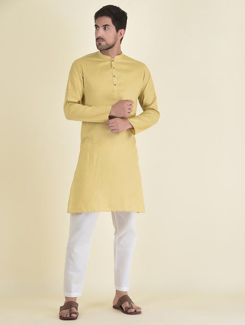 men long sleeve kurta pyjama set - 21094992 - Very Small Image - 1