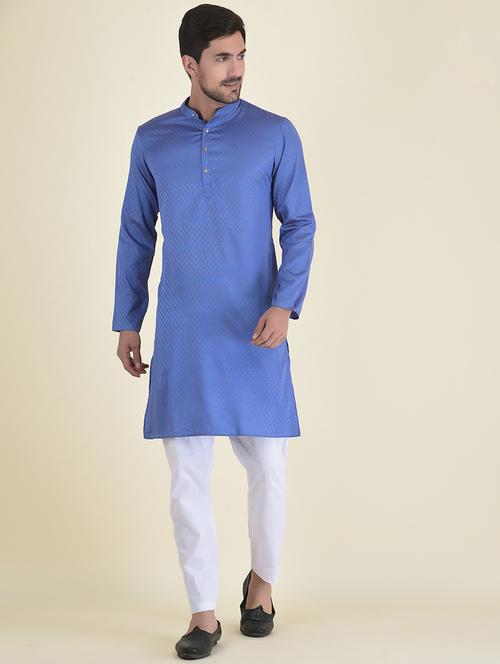 men self design kurta pyjama set - 21095043 - Very Small Image - 1