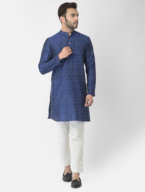 men printed kurta & trouser set - 21095152 - Very Small Image - 1