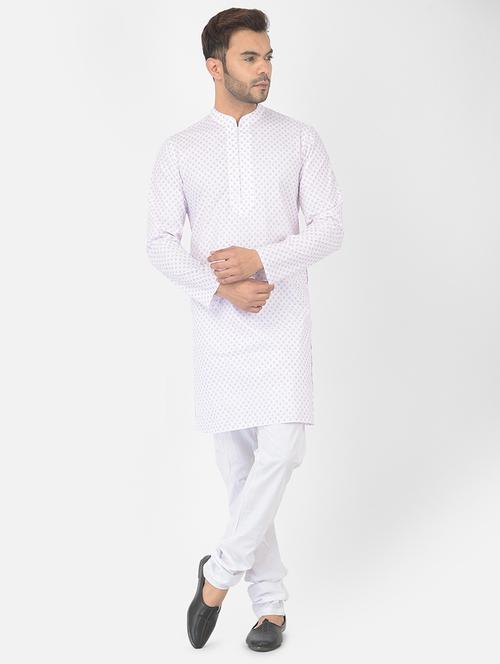men long sleeve kurta churidar set - 21095157 - Very Small Image - 1