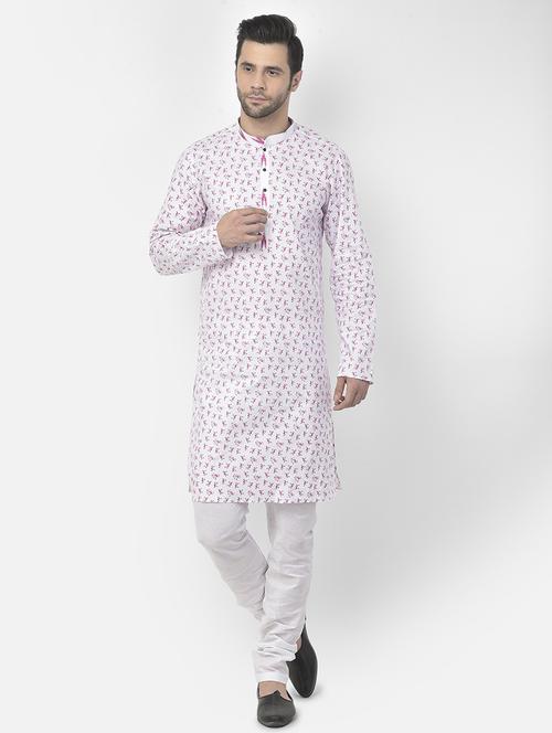 men long sleeves kurta churidar set - 21095417 - Very Small Image - 1