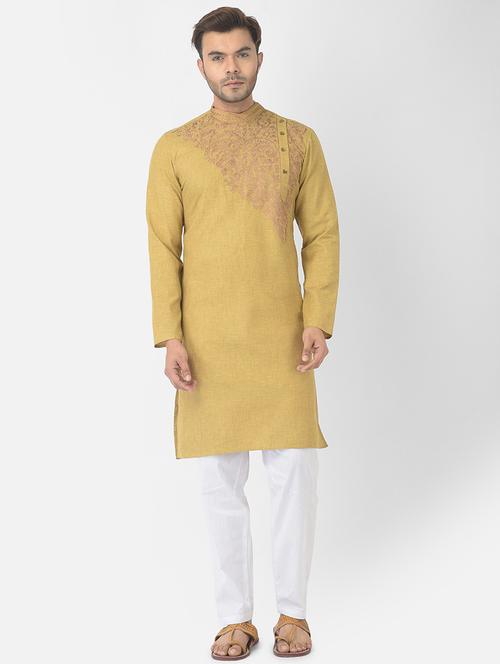 men kurta pyjama ethnic wear set - 21095629 - Very Small Image - 1