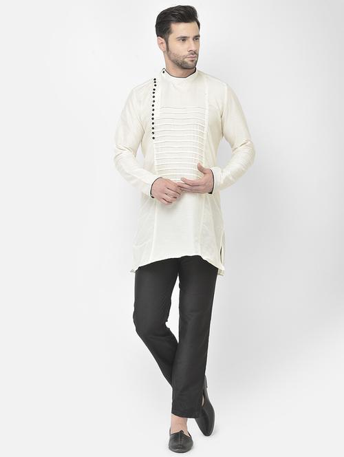 men long sleeves kurta trousers set - 21095770 - Very Small Image - 1