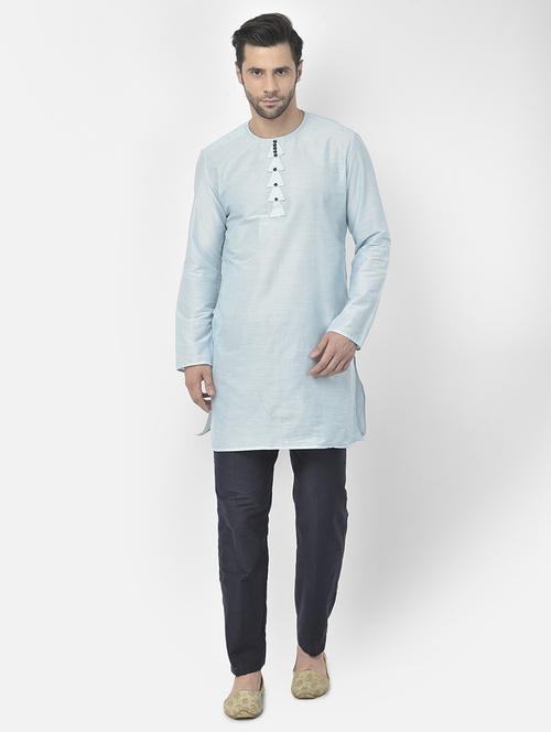 men kurta with trousers ethnic wear set - 21095821 - Very Small Image - 1
