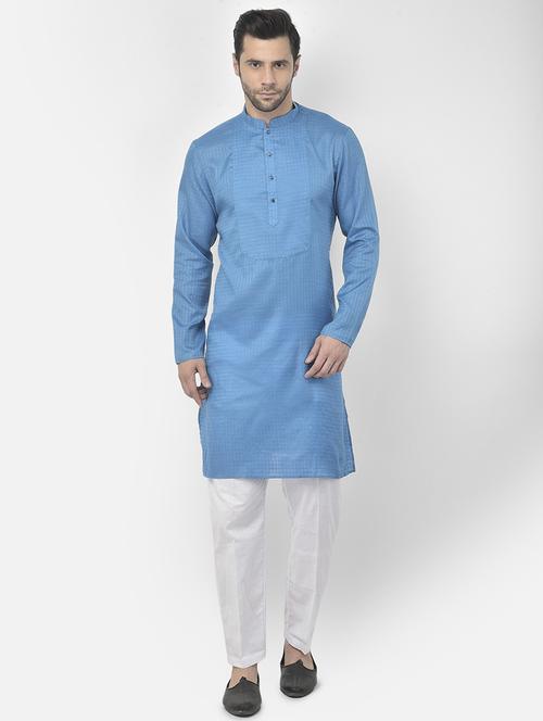 men kurta with trouser ethnic wear set - 21095861 - Very Small Image - 1