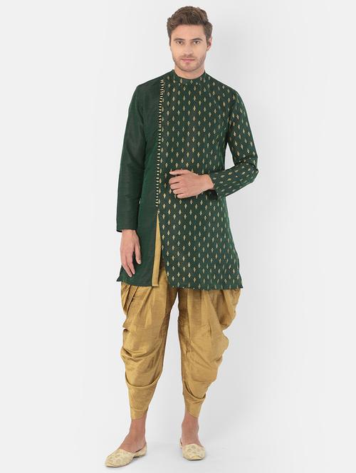 men dhoti kurta ethnic wear set - 21096070 - Very Small Image - 1