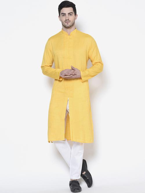 men kurta with trouser ethnic wear set - 21096215 - Very Small Image - 1