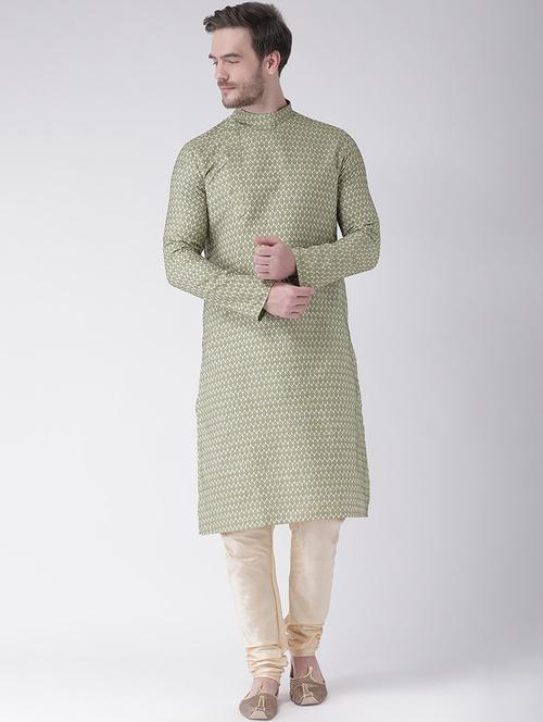 men long sleeves kurta churidar set - 21096510 - Very Small Image - 1