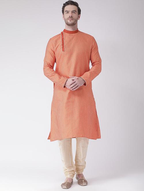 men kurta with churidar ethnic wear set - 21096641 - Very Small Image - 1