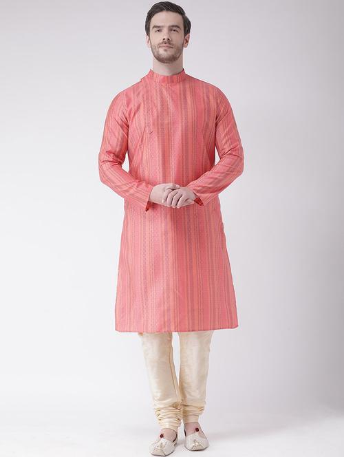 men kurta with churidar ethnic wear set - 21096663 - Very Small Image - 1