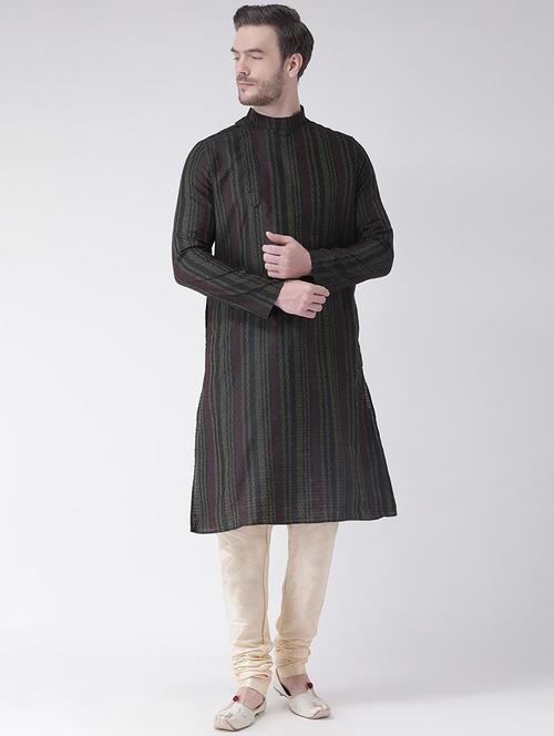 men kurta with churidar ethnic wear set - 21096668 - Very Small Image - 1