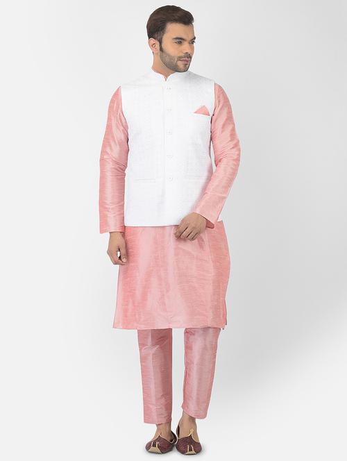 pink cotton kurta with trousers ethnic wear set - 21096966 - Very Small Image - 1