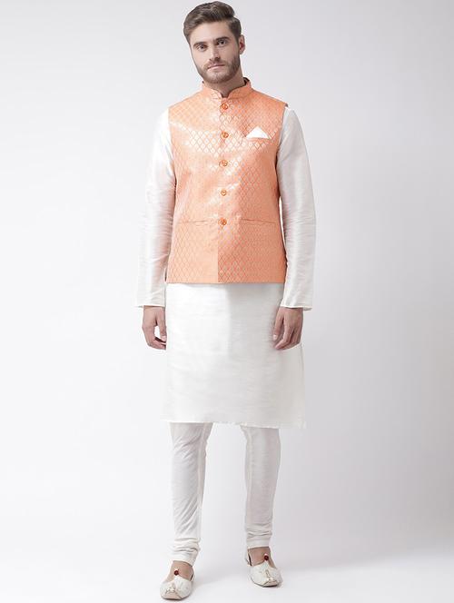 men kurta with churidar ethnic wear set - 21097248 - Very Small Image - 1