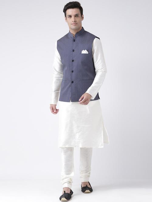men kurta with churidar ethnic wear set - 21097763 - Very Small Image - 1