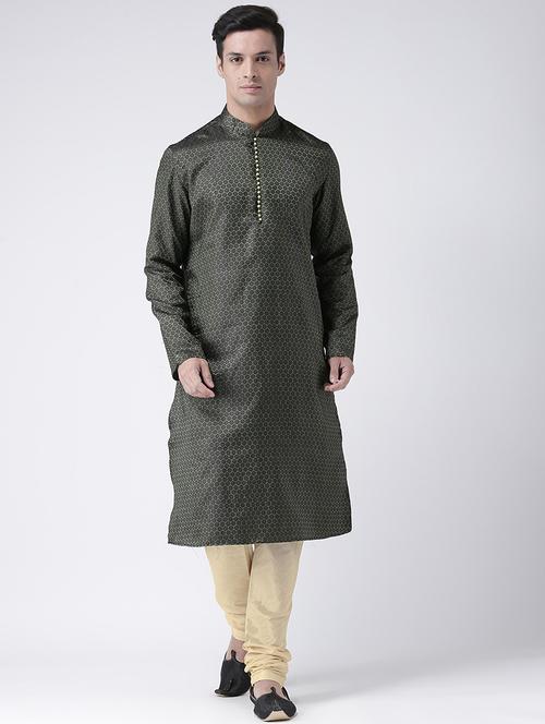 men self design regular fit kurta - 21098596 - Very Small Image - 1