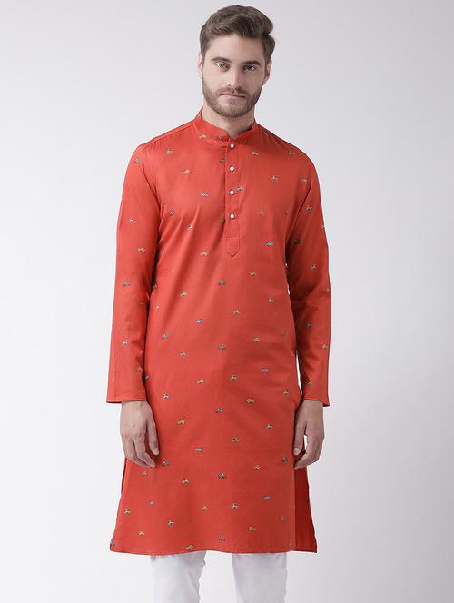 men printed regular long kurta - 21098622 - Very Small Image - 1