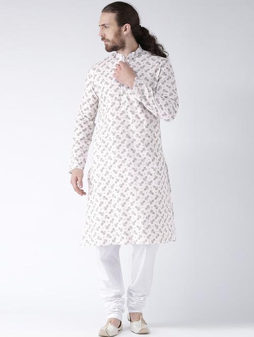 men printed regular long kurta - 21098651 - Very Small Image - 1