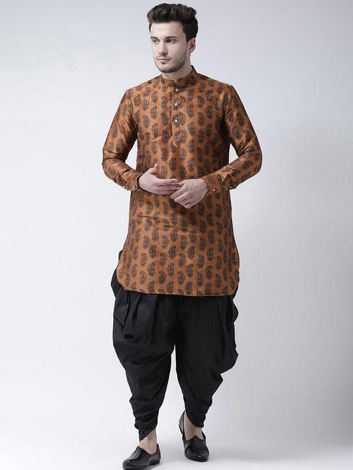 men dhoti kurta ethnic wear set - 21098738 - Very Small Image - 1