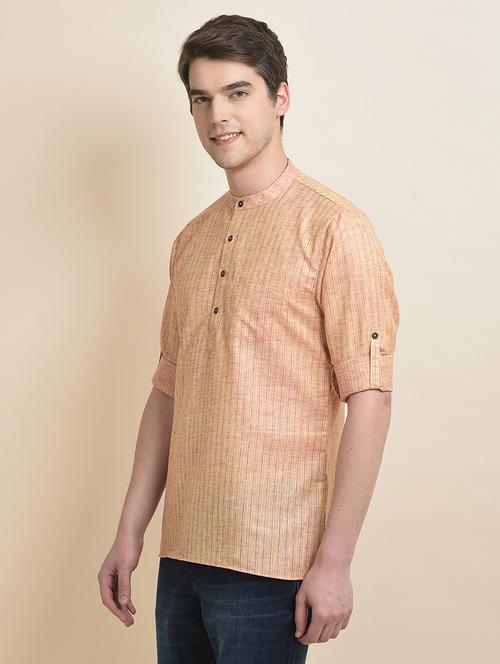 men self designed short kurta - 21098780 - Very Small Image - 1
