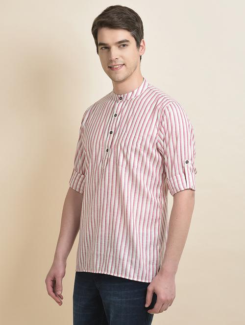multi colored cotton short kurta - 21098782 - Very Small Image - 1