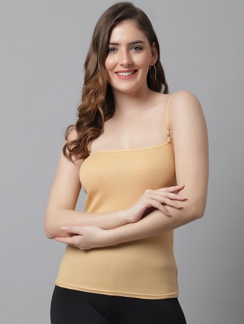 women solid color cotton camisole - 21100910 - Very Small Image - 1