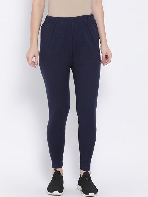 women solid ankle length leggings - 21101373 - Very Small Image - 1