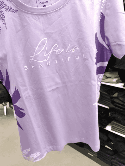 lavender single jersey tshirt - 21101689 - Very Small Image - 1