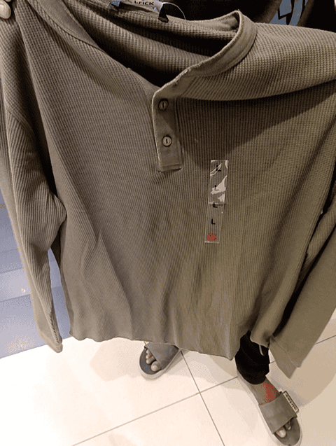 olive fancy fabric tshirt - 21101737 - Very Small Image - 1