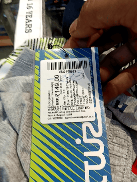 light grey cotton single jersey shorts & three fourth - 21101934 - Very Small Image - 1