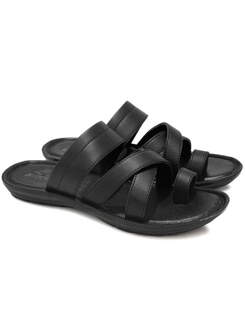 black synthetic & mesh slip on sandals - 21104115 - Very Small Image - 1