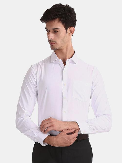 men long sleeved solid formal shirt - 21113353 - Very Small Image - 1
