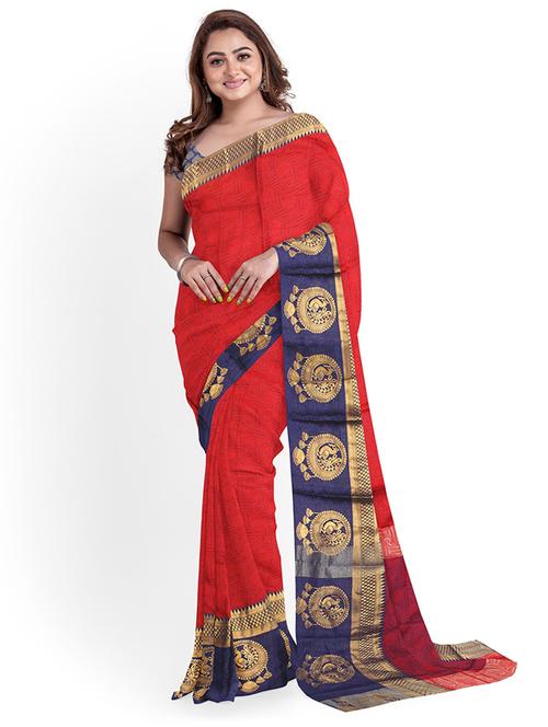 women self design banarasi saree with blouse - 21116041 - Very Small Image - 1